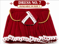 Maroon Pleated Traditional Dress for Kanha ji | Size 7