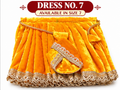 Yellow Velvet Traditional Dress for Kanha ji | Size 7