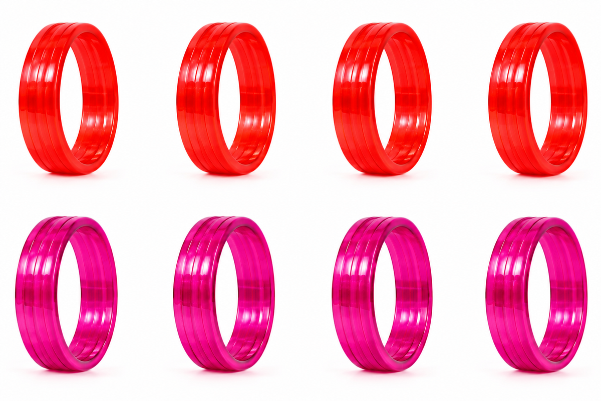 Red / Purple Glass Bangles for Women and Girls (set of 8)