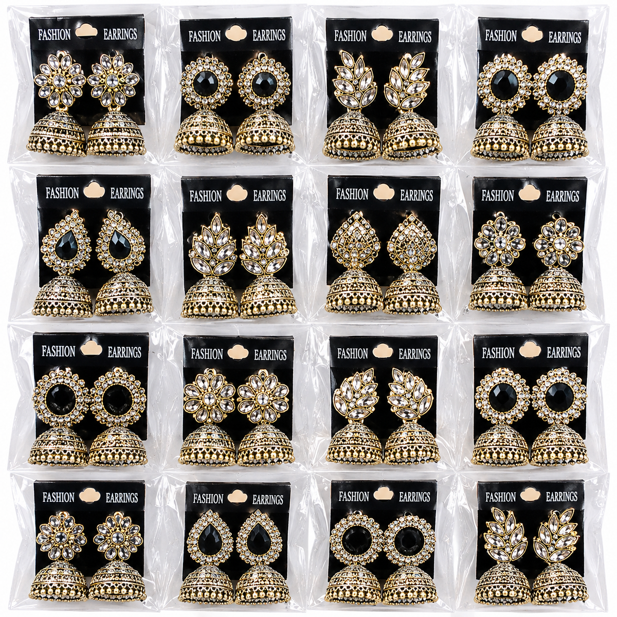 Traditional Gold-Tone Jhumka Earrings for Women & Girls – ( set of 1)