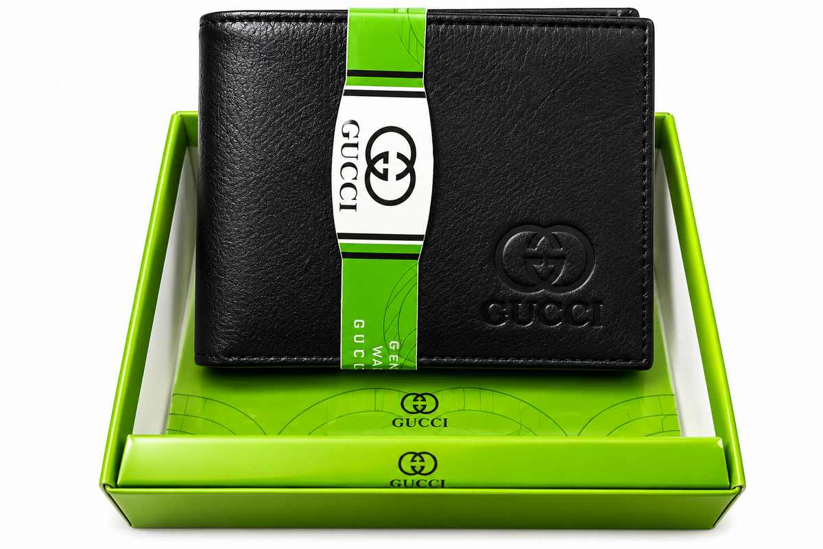 Premium Black Bi-Fold Luxury Wallet for men