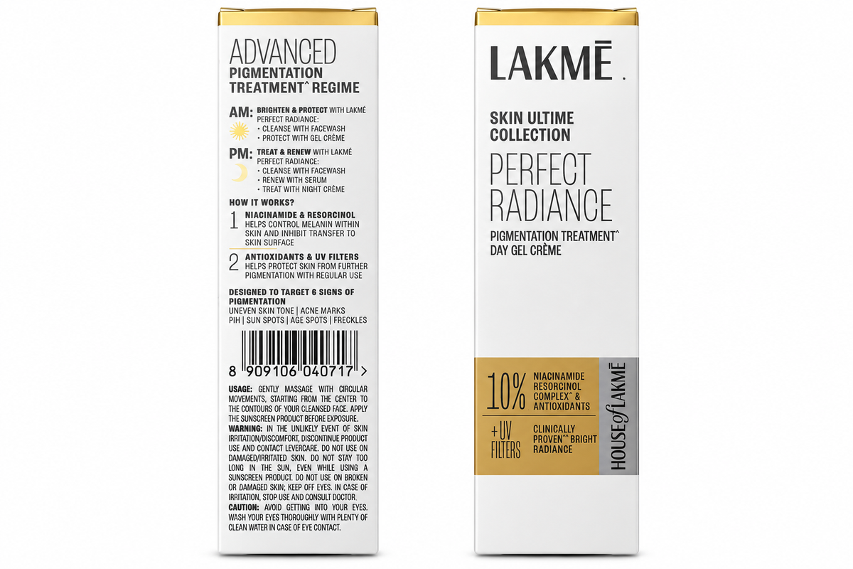 Lakmé Perfect Radiance Pigmentation Treatment Day Gel Crème with Niacinamide & UV Filters