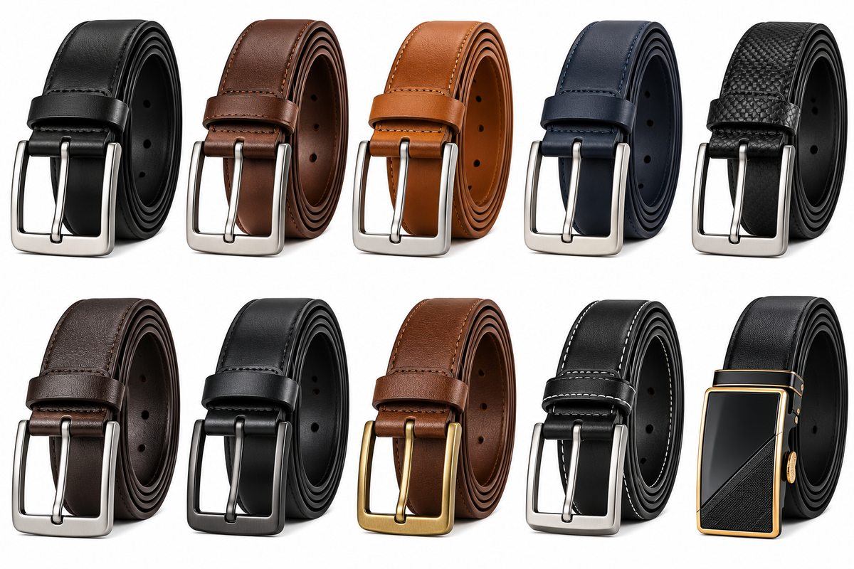 Men’s Premium Stylish Leather Belt for Men | Formal & Casual Wear | Full Size Waist Belt